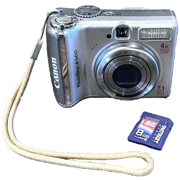Canon Other - Canon PowerShot A560 7.1mp 4X Optical Zoom Digital Camera- 8GB SD Card